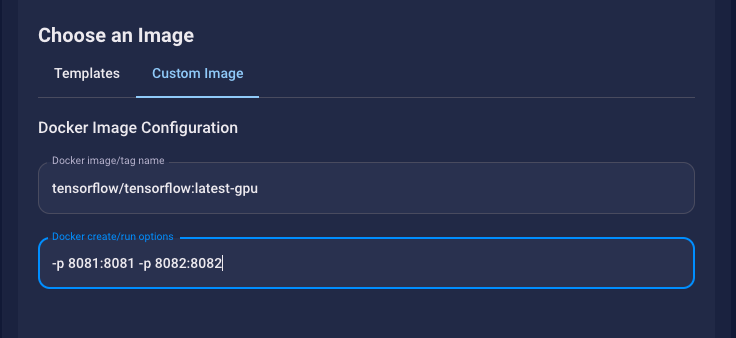 Port forwarding arguments