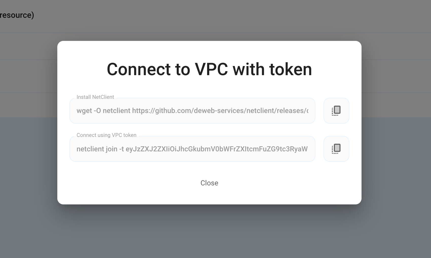 Connecting an External VM to a VPC